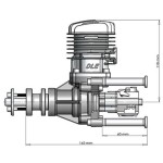 DLE 35RA Original GAS Gasoline / Petrol 35cc Engine for RC Airplane Model Parts DLE35RA DLE-35RA
